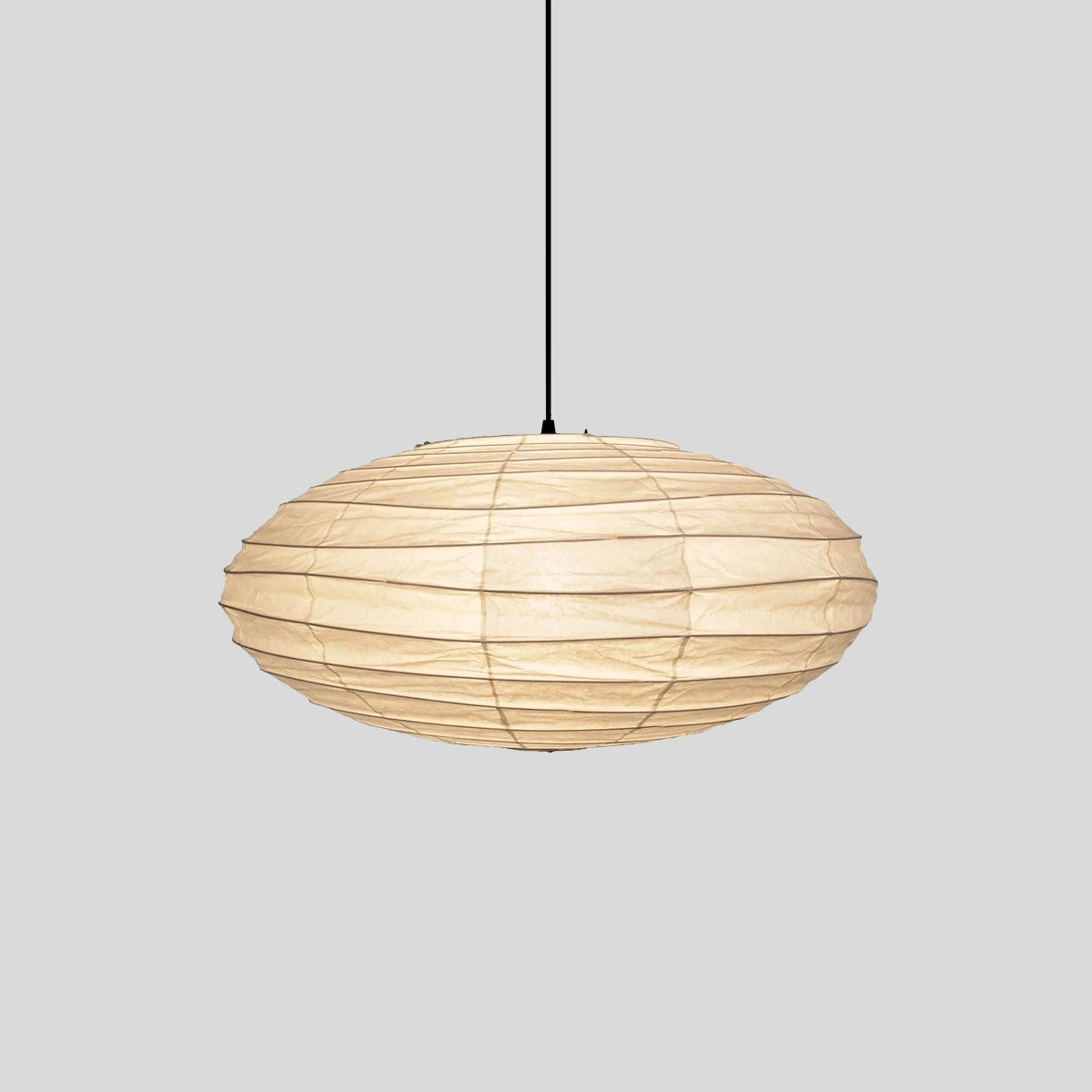 Antizer Washi Paper EN Series Pendant Light for Living Room Black Wire Dia 70cm / 27.56"