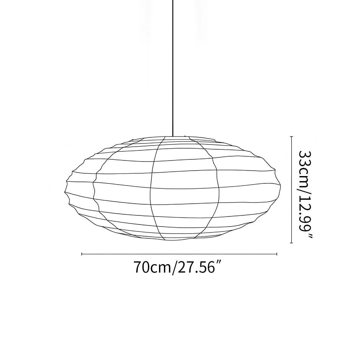 Antizer Washi Paper EN Series Pendant Light for Living Room