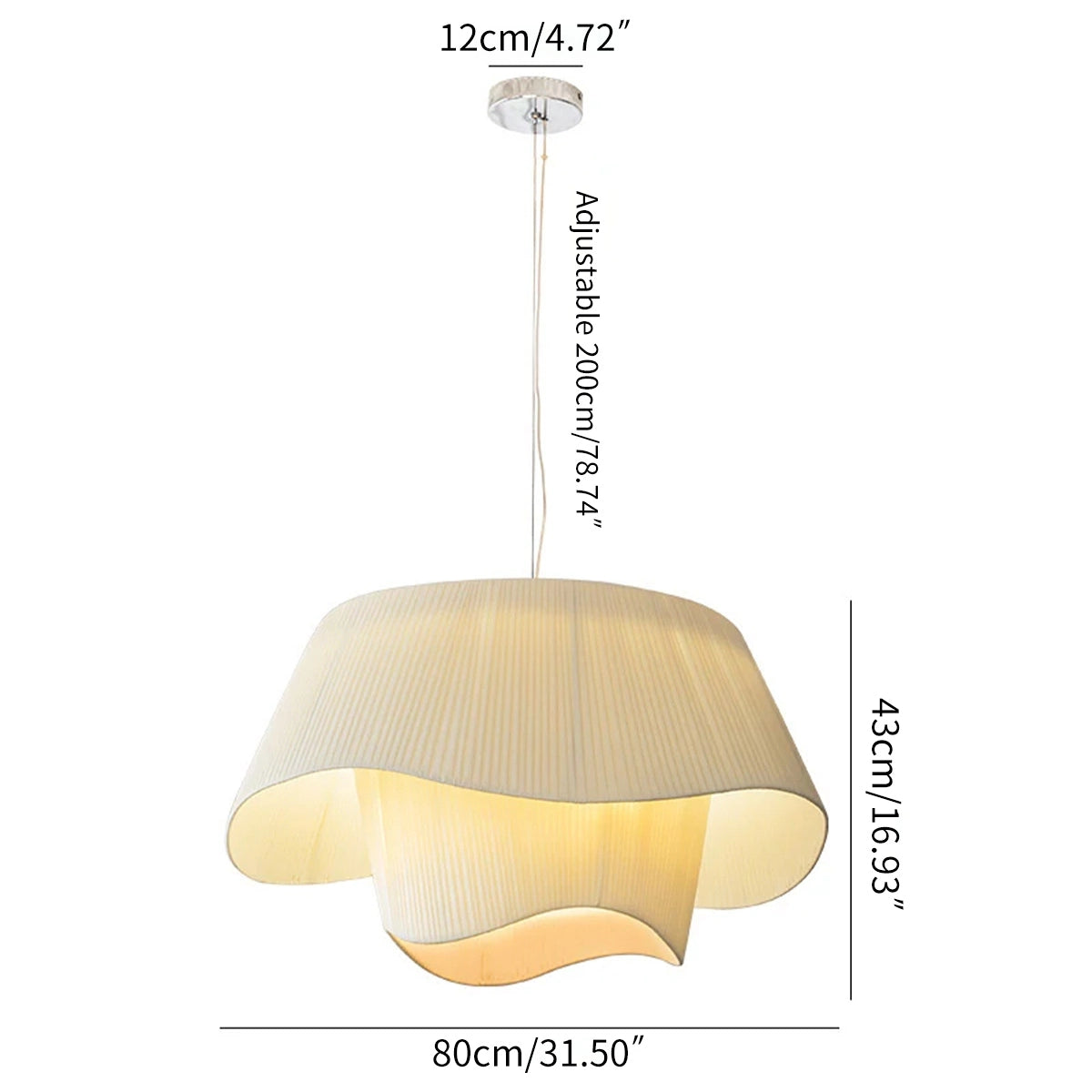 Antizer Pleated Fabric Drum Pendant Light for Modern Interiors