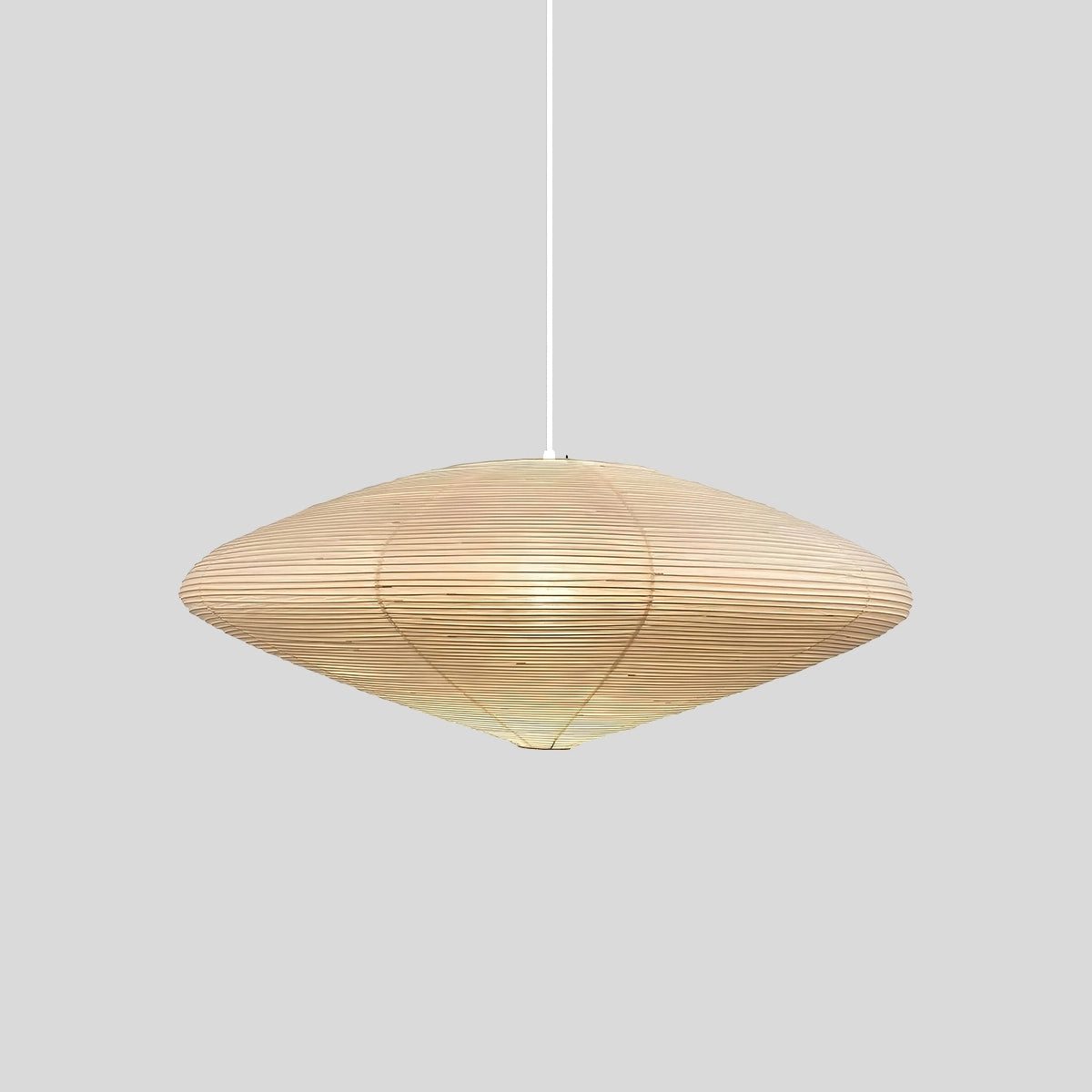 Antizer Washi Paper A Series Pendant Light for Dining Room White Wire Dia 88cm / 34.65"
