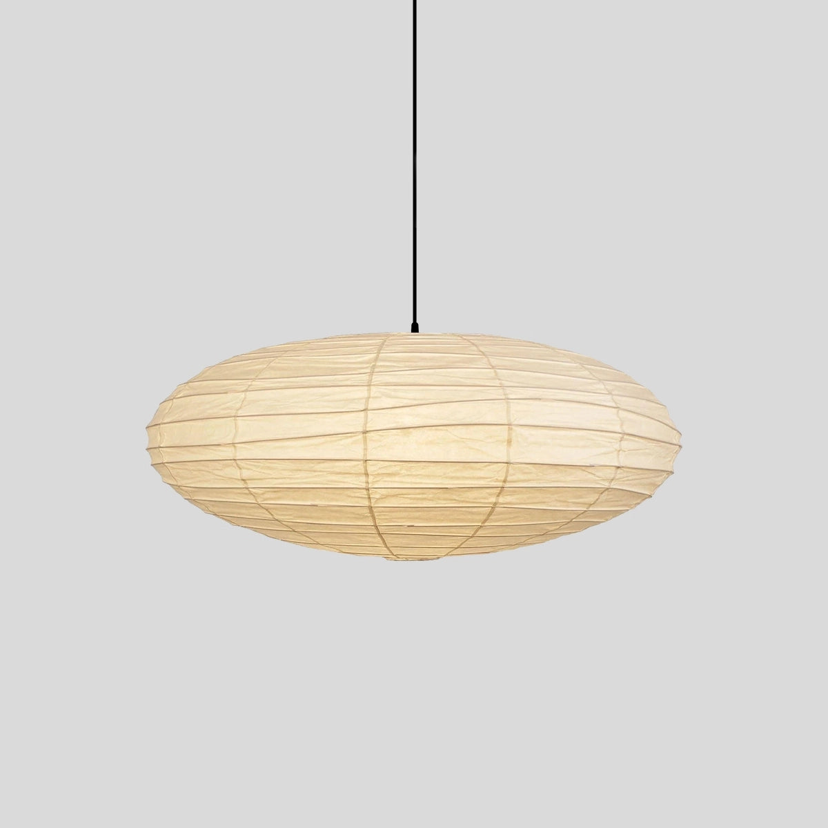 Antizer Washi Paper EN Series Pendant Light for Living Room Black Wire Dia 95cm / 37.40"