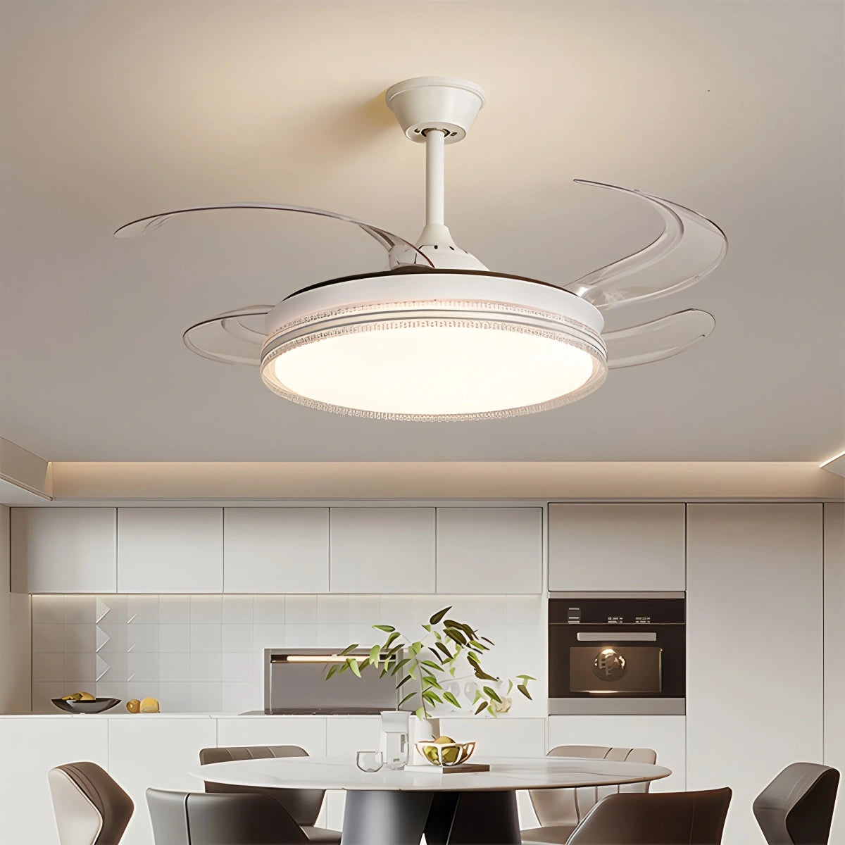 Antizer Modern LED Ceiling Fan Lights with Remote Control