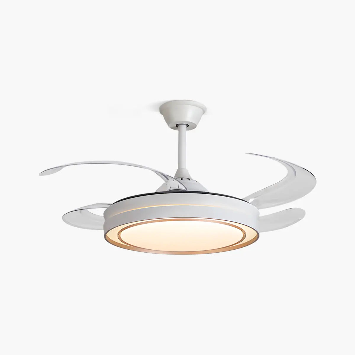 Antizer Modern Round Ceiling Fan Light with Remote Control