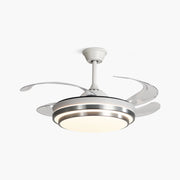 Antizer Modern White Ceiling Fan with Light