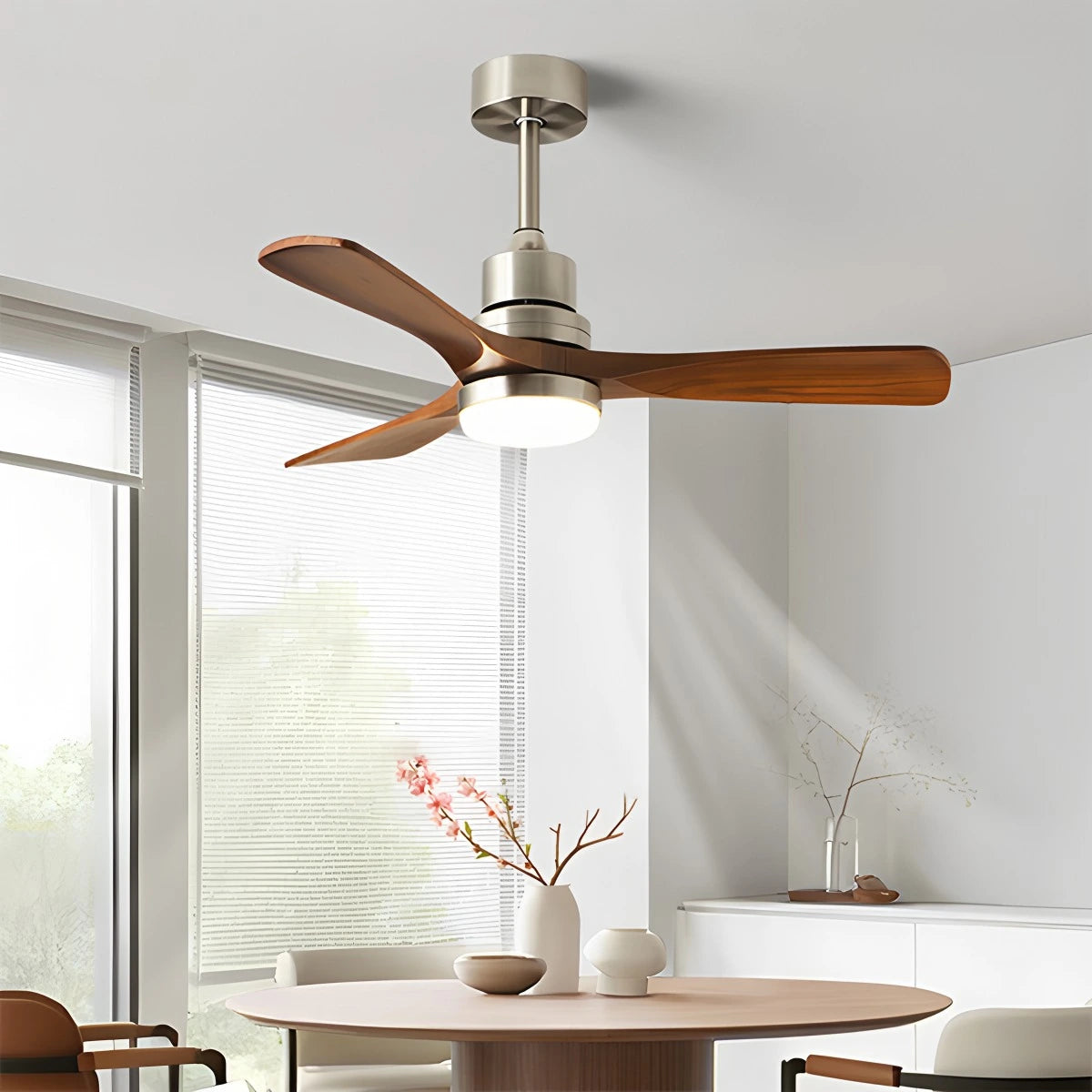 Antizer American Retro 3-Blade Ceiling Fan with Light
