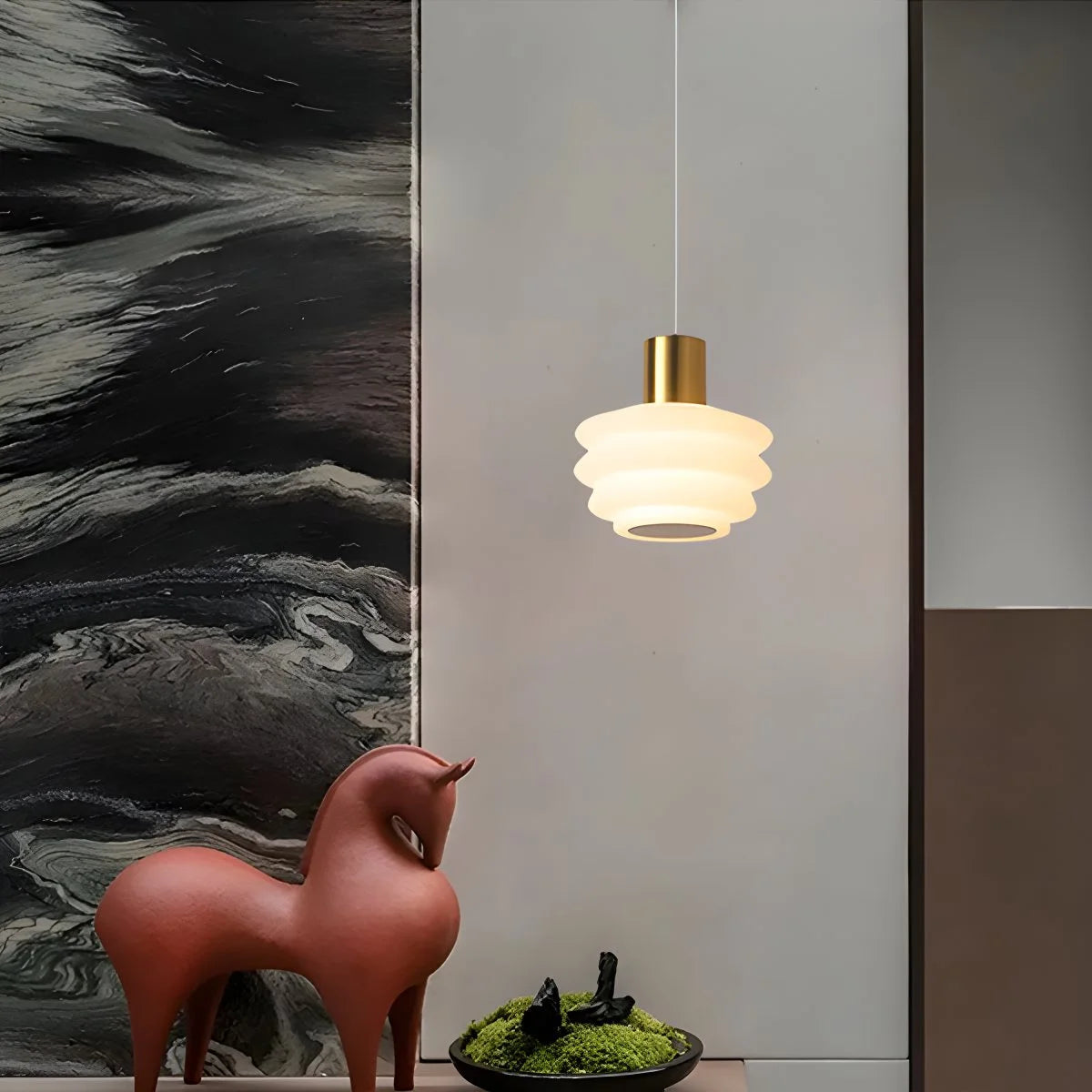 Antizer Nordic Cream Style LED Bedroom Small Pendant Light