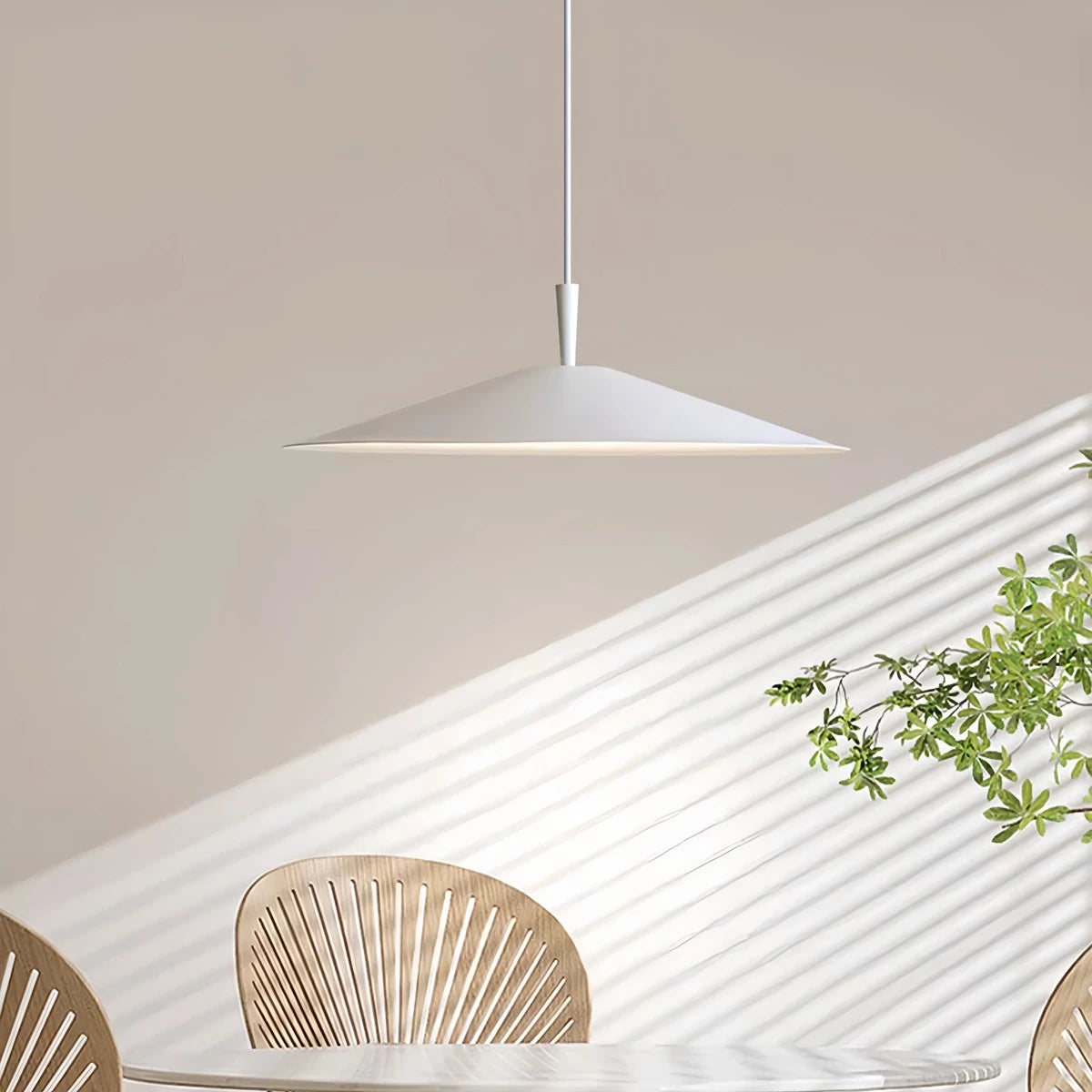 modern saucer pendant light
