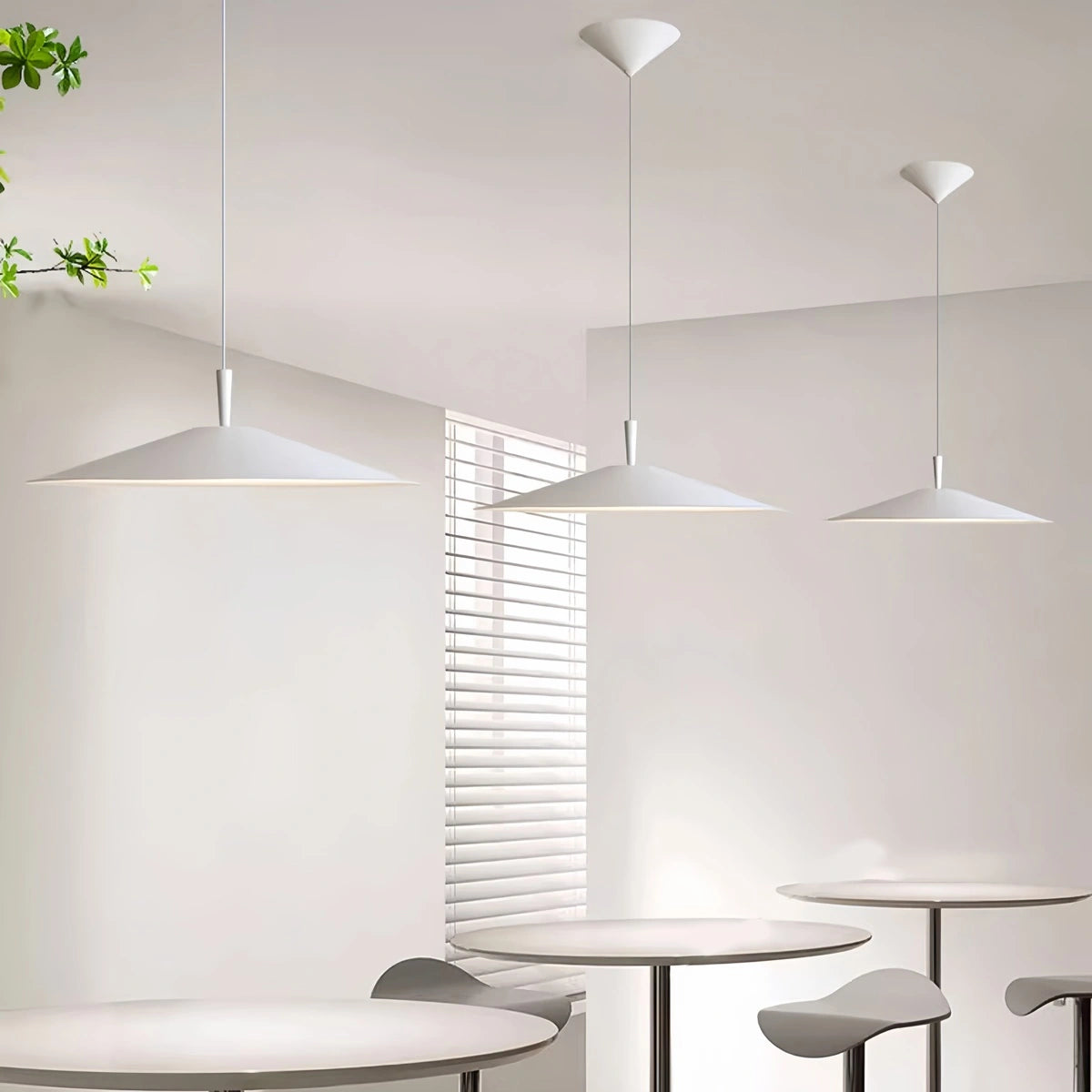 modern saucer pendant light