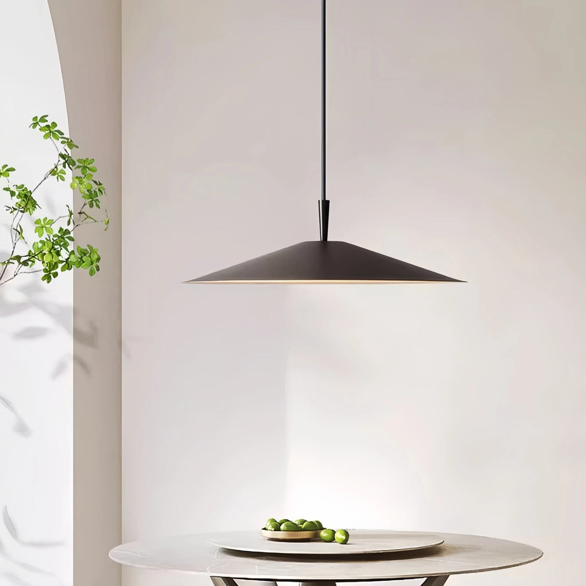 saucer pendant light