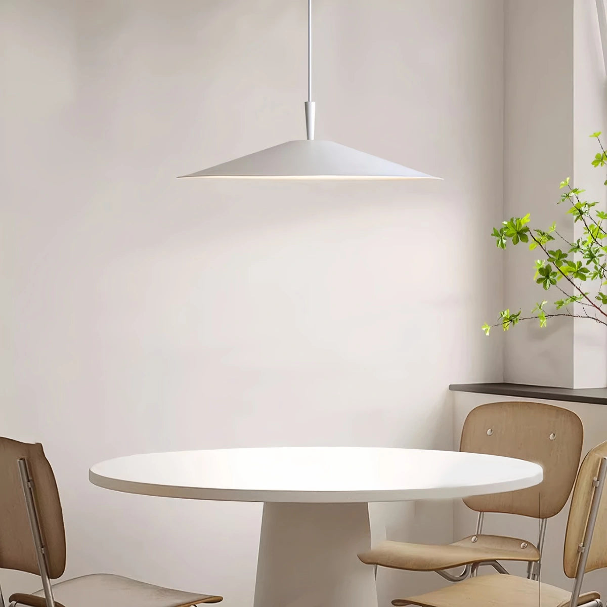 modern saucer pendant light
