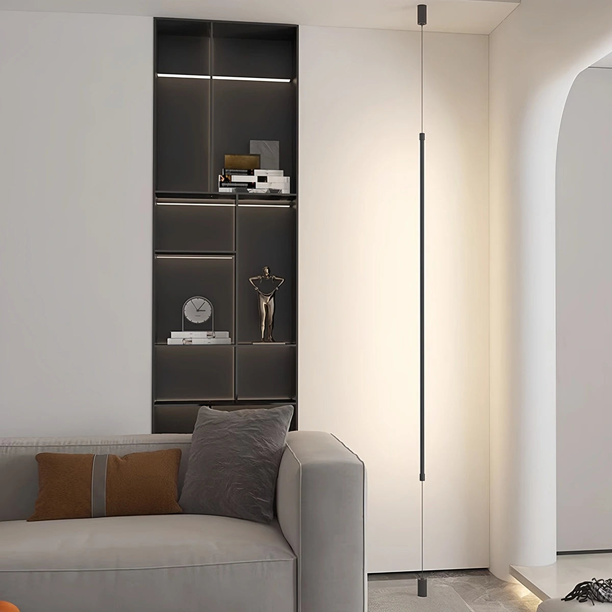 Antizer Modern Long Line Floor To Ceiling Light Ceiling Style Warm Light