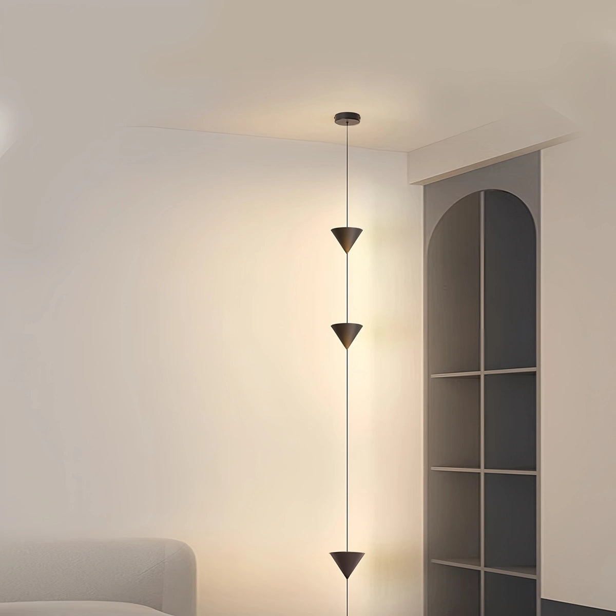 cone design floor lamp