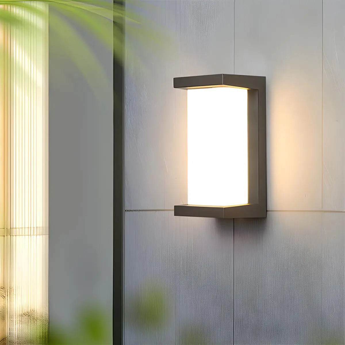 Antizer Modern Outdoor LED Waterproof Wall Sconce Porch Light Vertical Warm Light