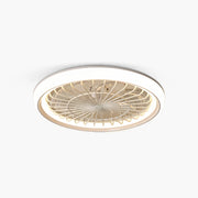 Antizer Modern Round LED Ceiling Fan Light for Bedroom
