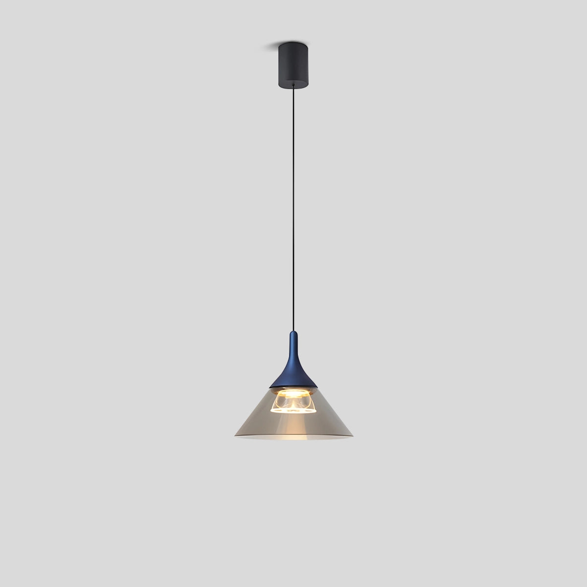 Antizer Nordic Led Art Pendant Light for Dining Room Dark Blue Warm Light