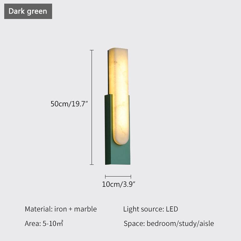 Antizer Chinese Style Alabaster Wall Lamp for Bedroom