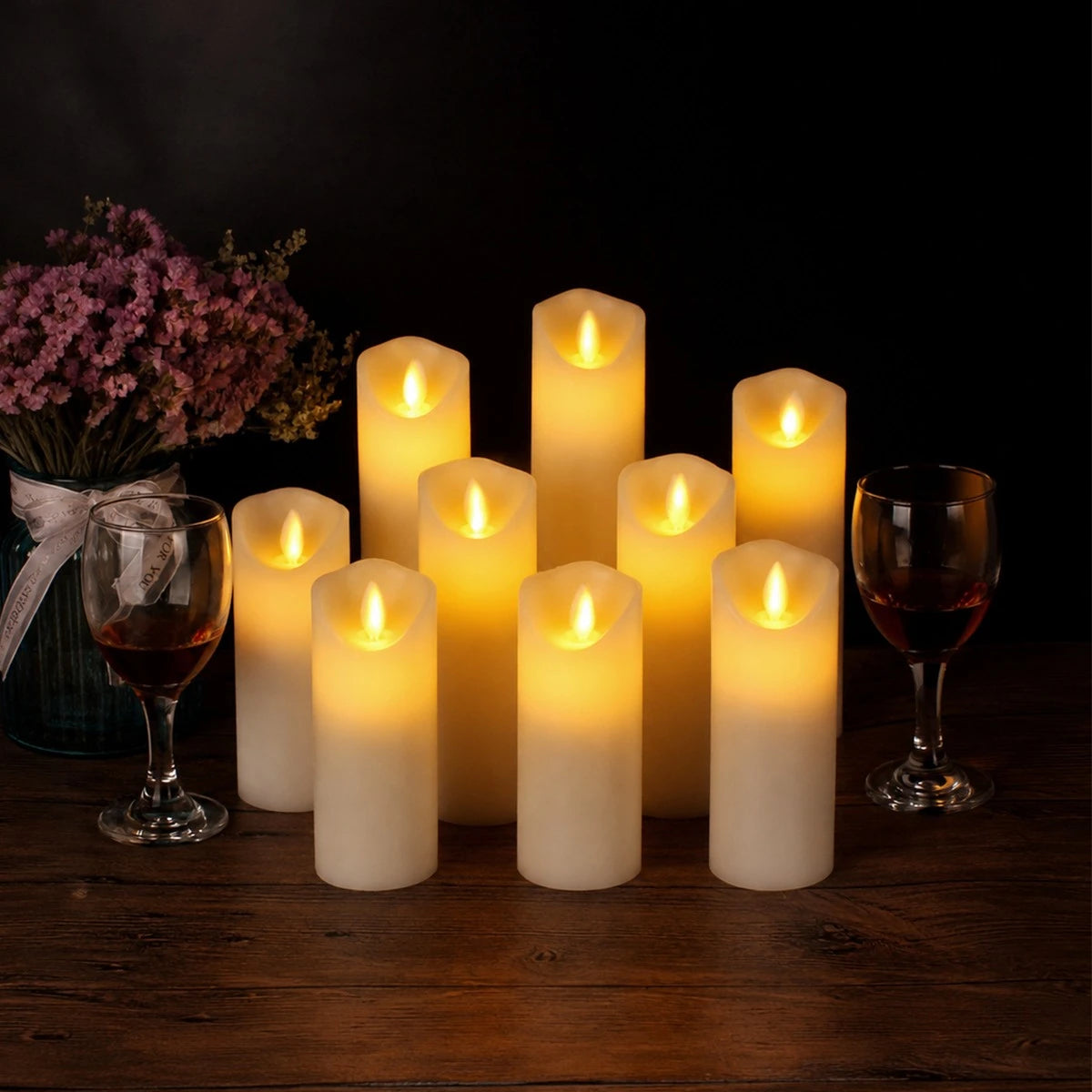 Antizer Flameless Candles 9 Pack