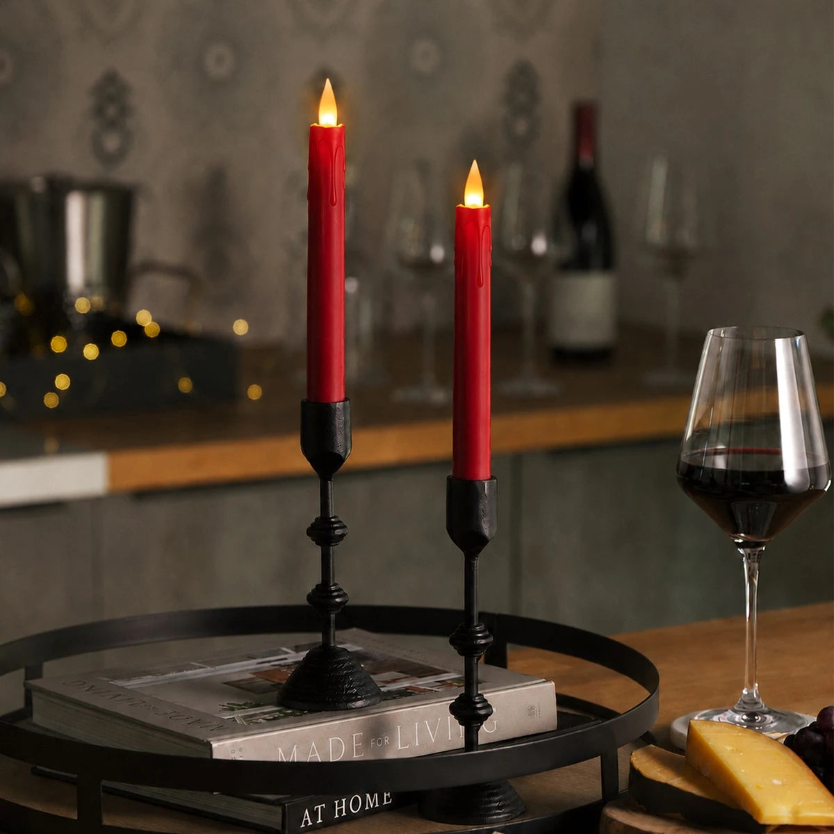 Antizer Flameless Taper Candle