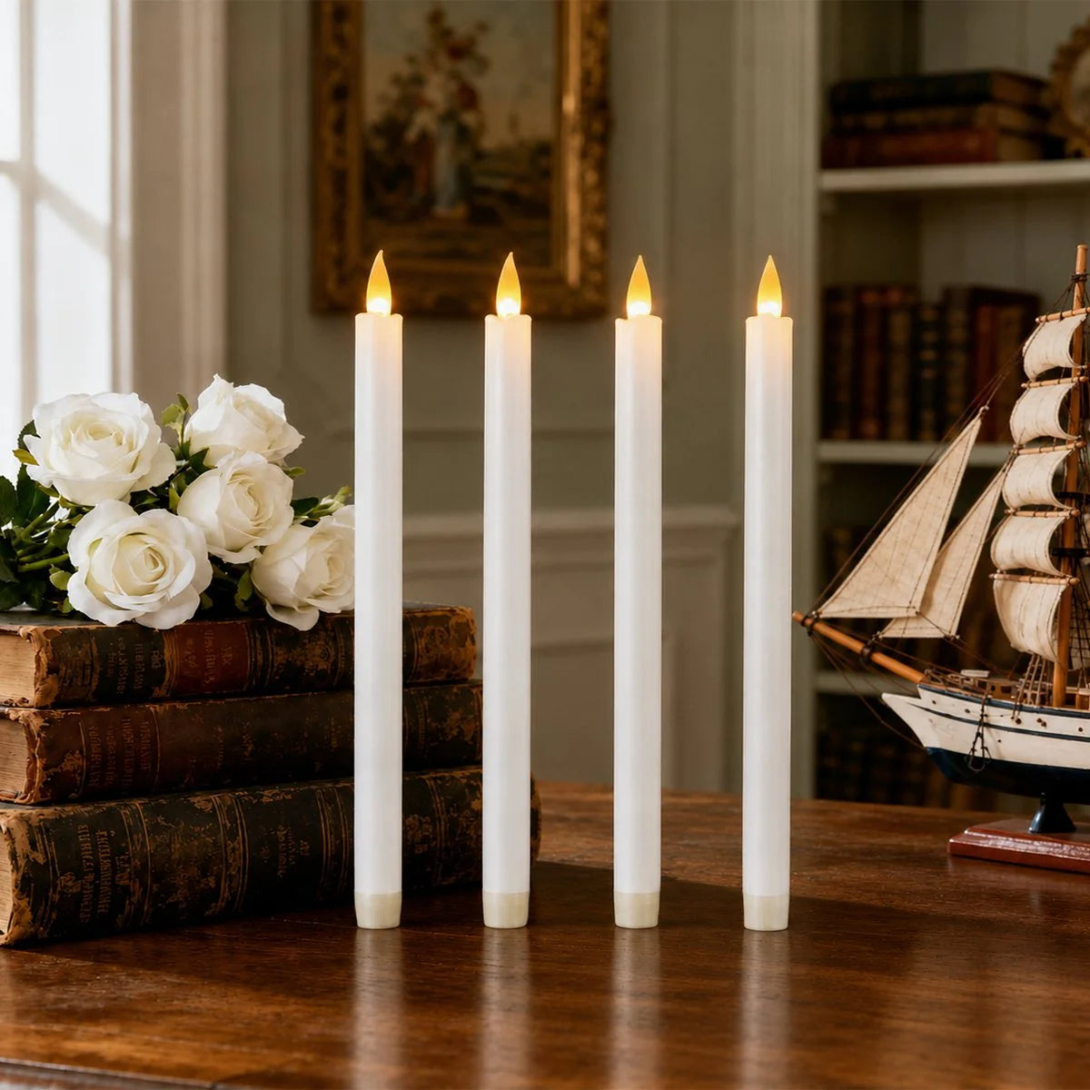 Antizer Flameless Taper Candle
