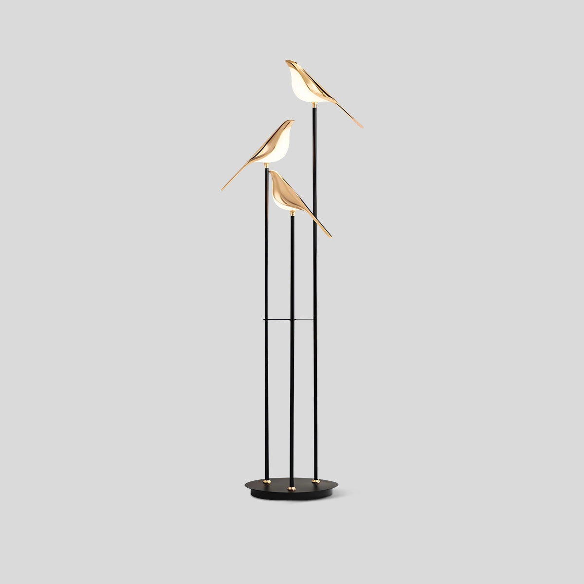 Antizer Modern Gold Birds LED Chandelier Floor Warm Light