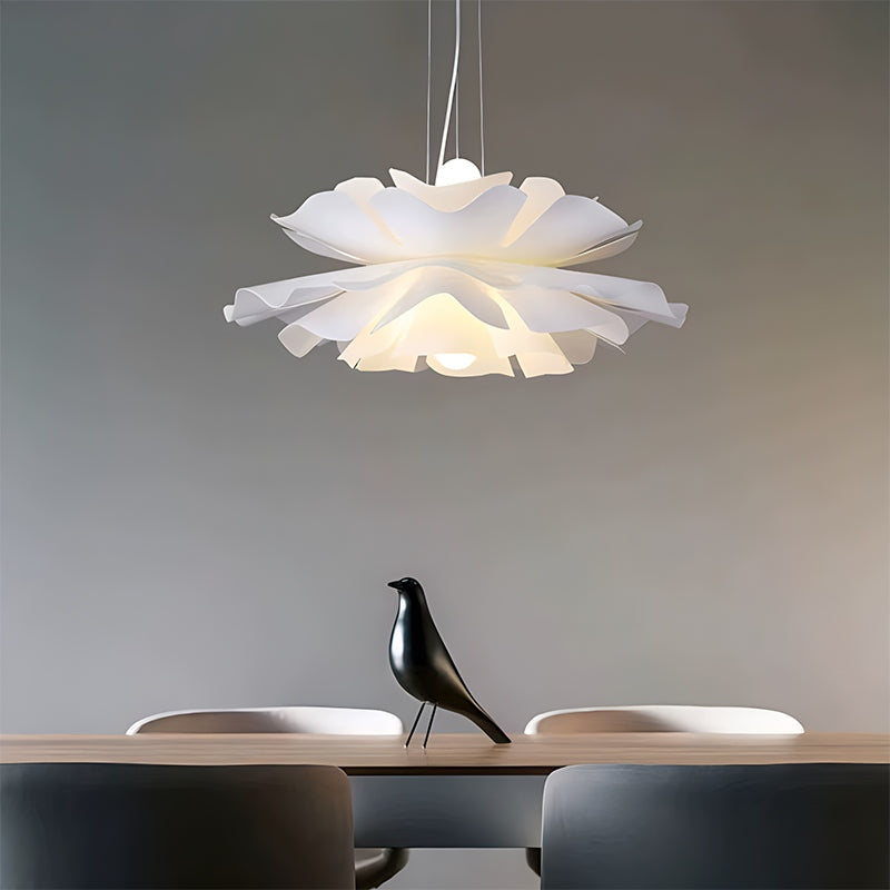 Antizer White Flower Pendant Light for Living Room