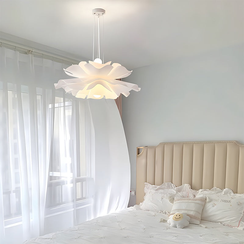 Antizer White Flower Pendant Light for Living Room