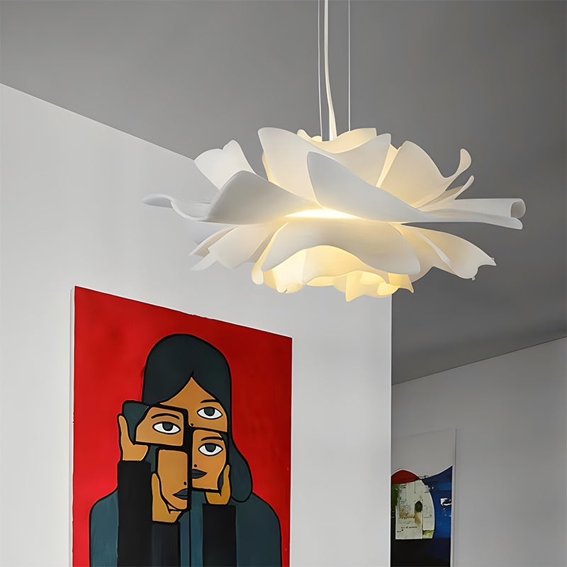 Antizer White Flower Pendant Light for Living Room