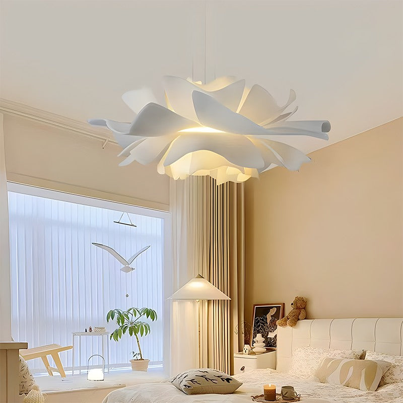 Antizer White Flower Pendant Light for Living Room