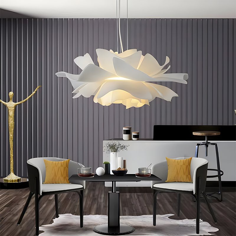 Antizer White Flower Pendant Light for Living Room