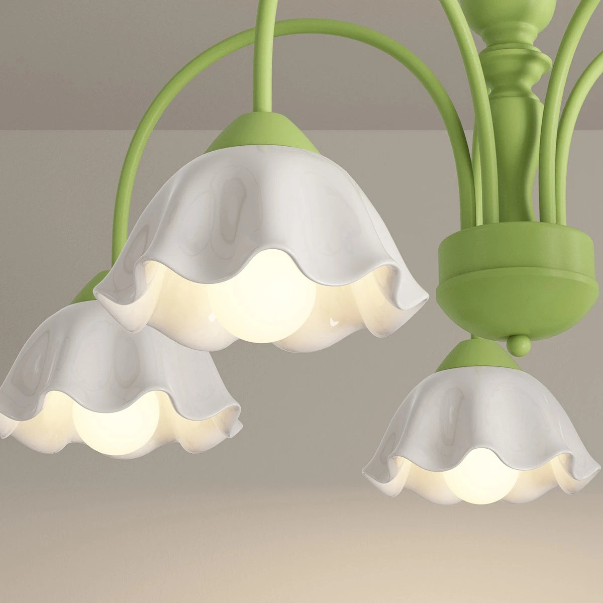 Antizer French Pastoral Style Flower Chandelier