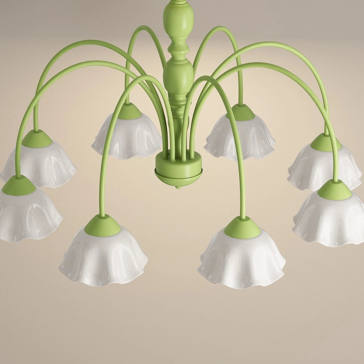 Antizer French Pastoral Style Flower Chandelier