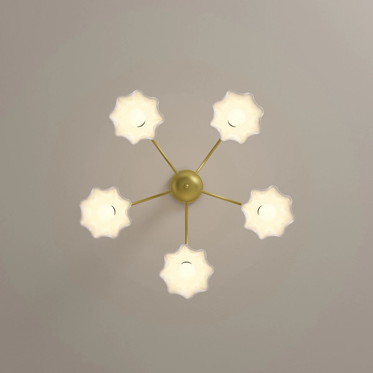 Antizer French Pastoral Style Flower Chandelier