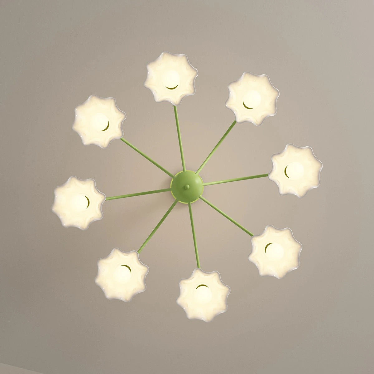 Antizer French Pastoral Style Flower Chandelier