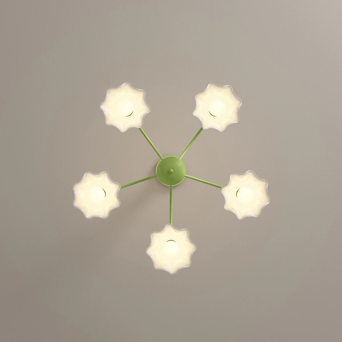 Antizer French Pastoral Style Flower Chandelier