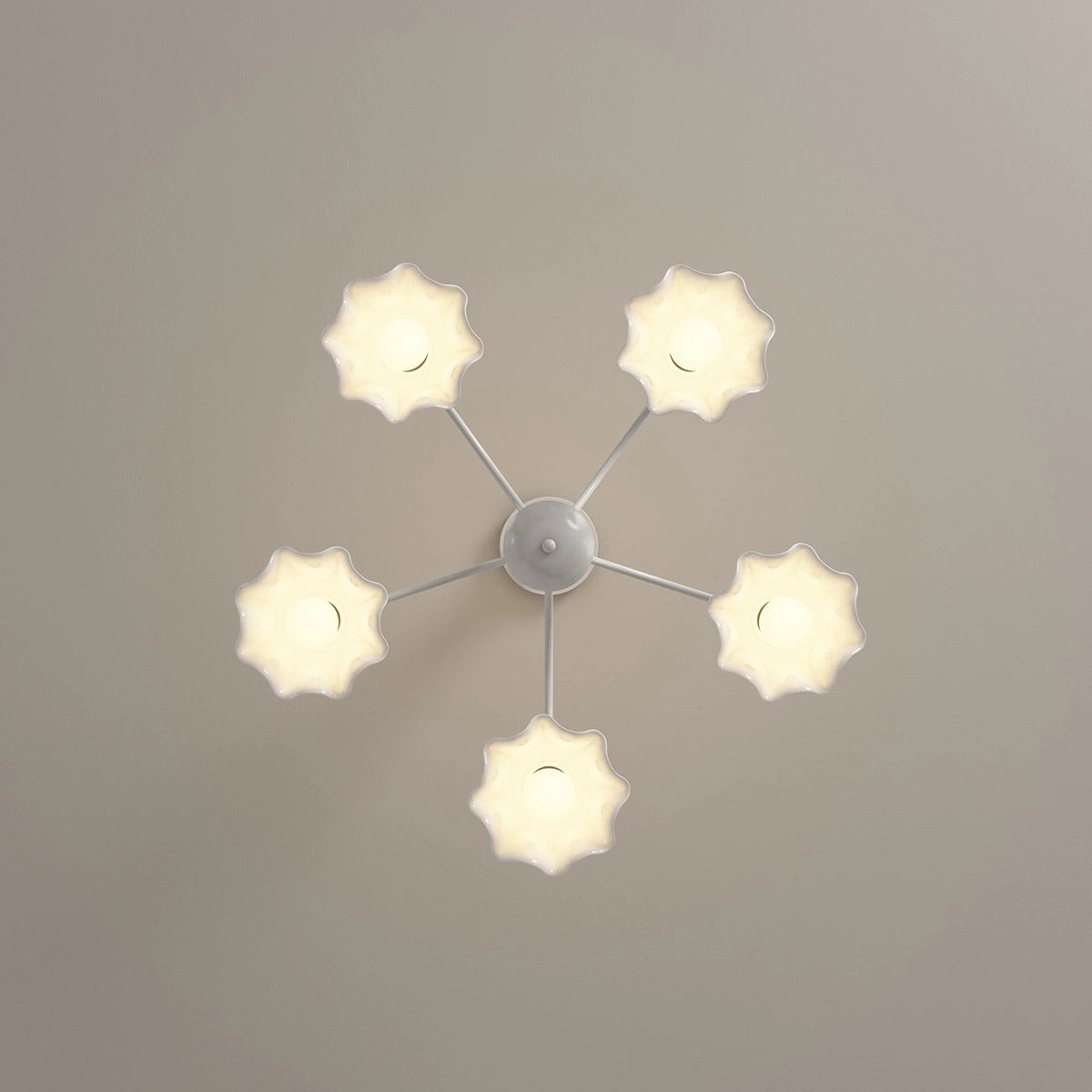 Antizer French Pastoral Style Flower Chandelier