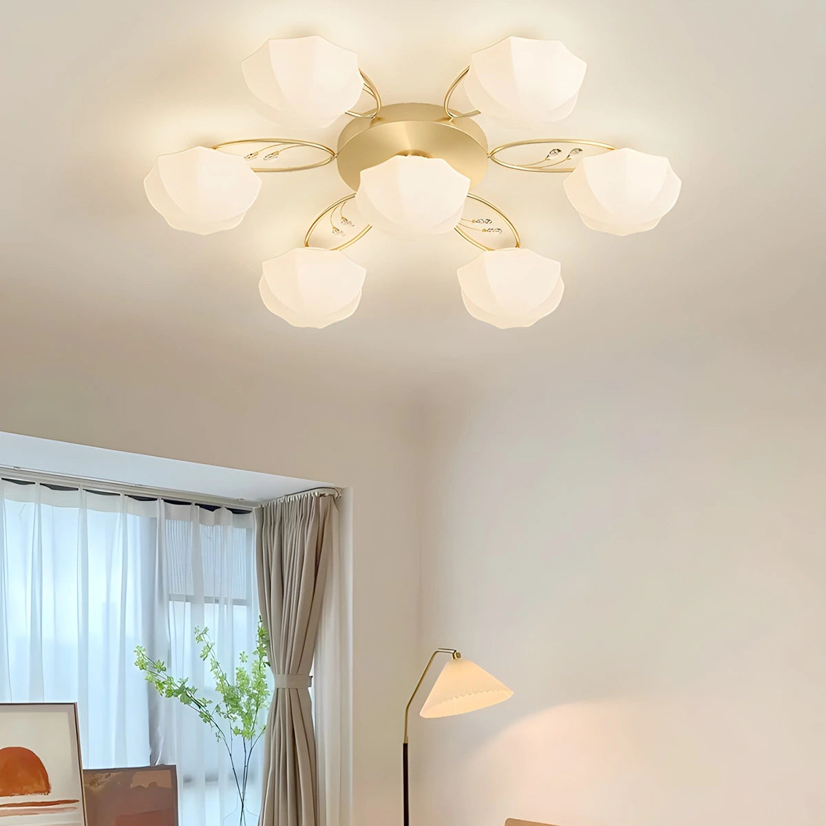 Antizer Light Luxury French Bud Ceiling Lamp