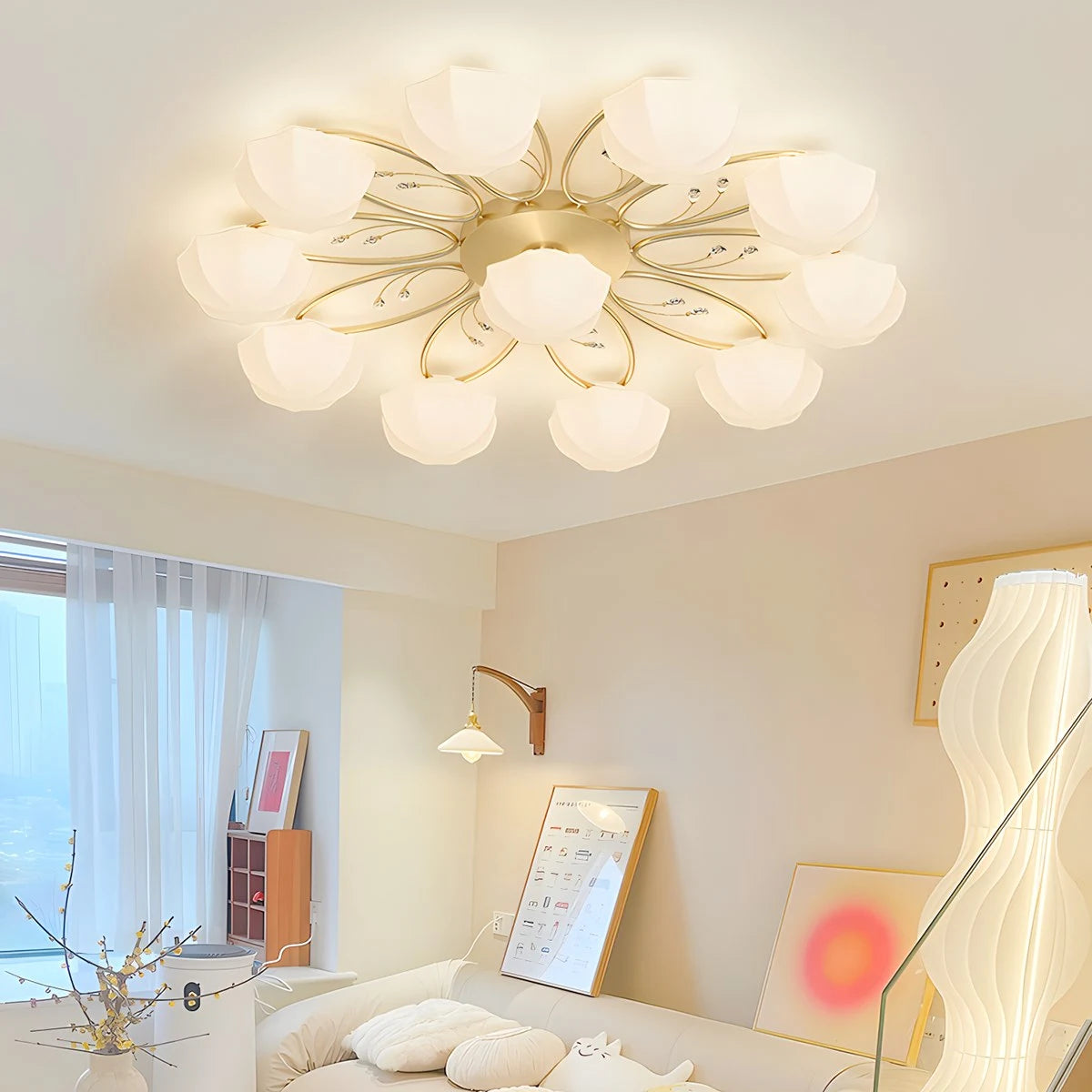Antizer Light Luxury French Bud Ceiling Lamp