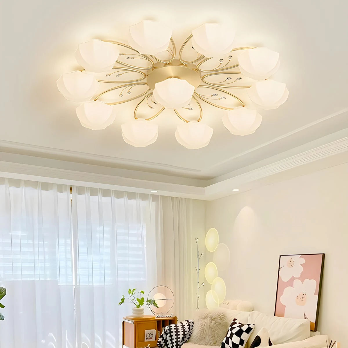 Antizer Light Luxury French Bud Ceiling Lamp