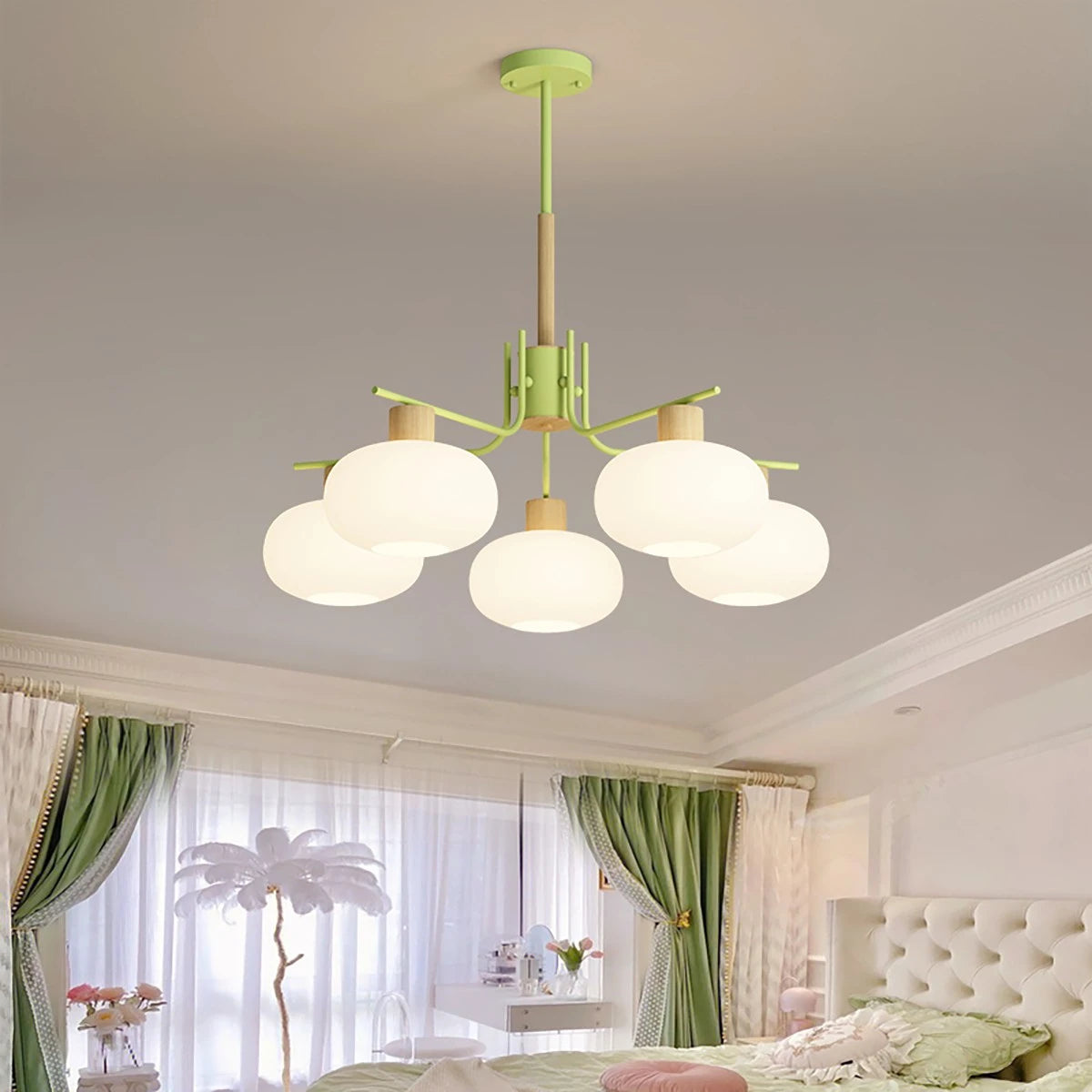 Antizer Pastoral American Retro Flower Chandelier