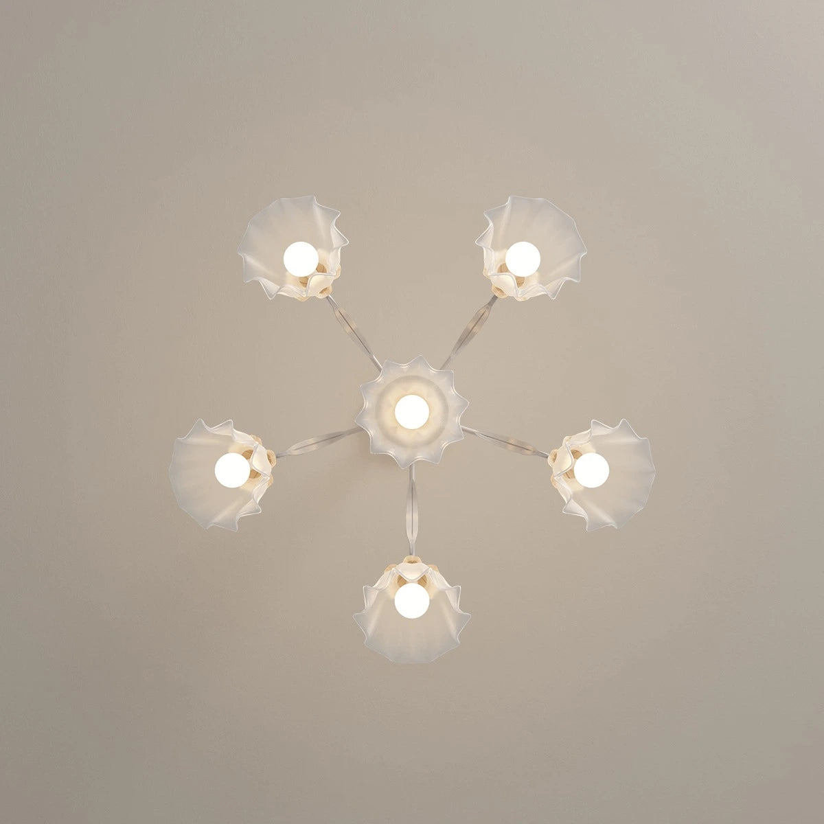 Antizer American Retro Pastoral Style Flower Chandelier