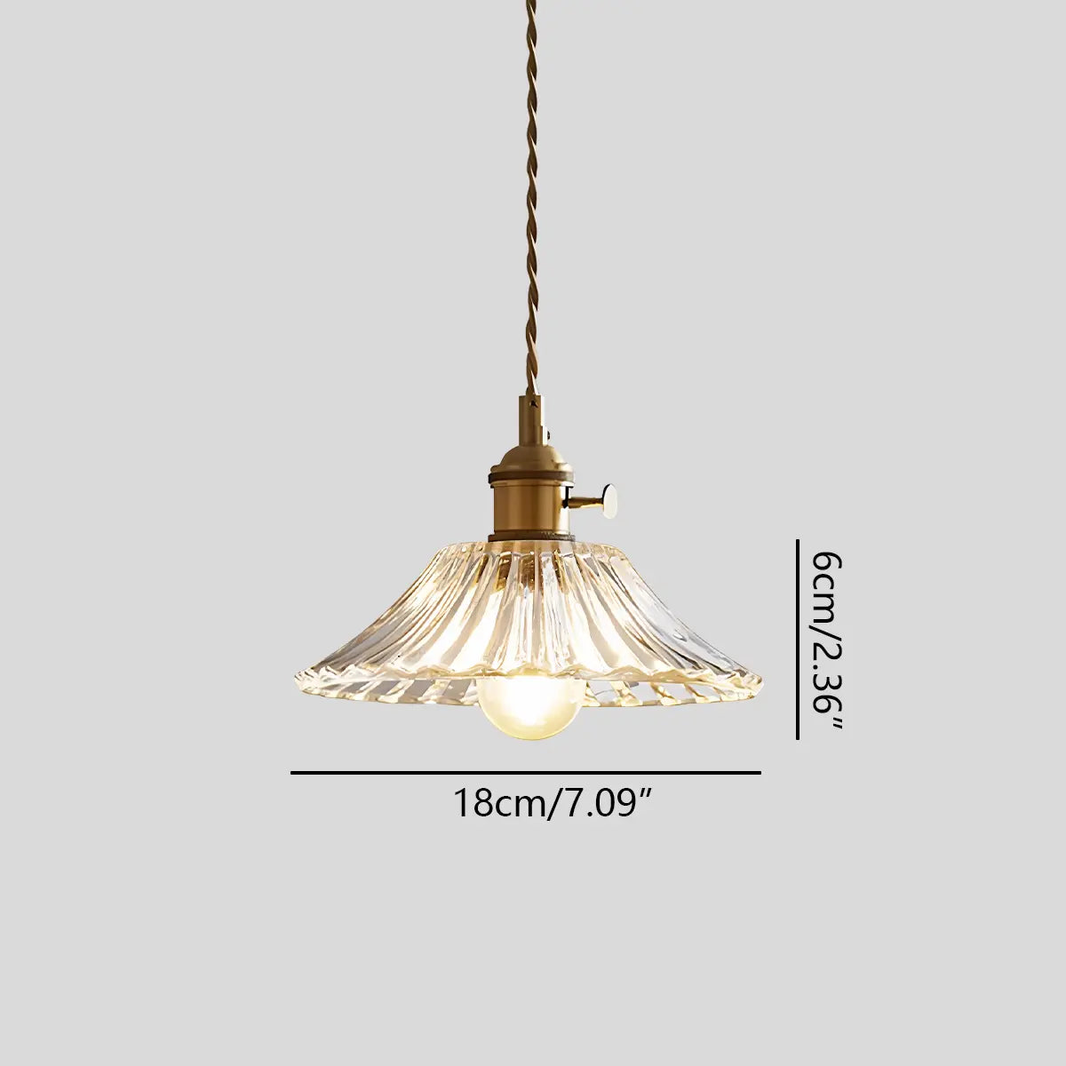 Hanging Glass Pendant Light