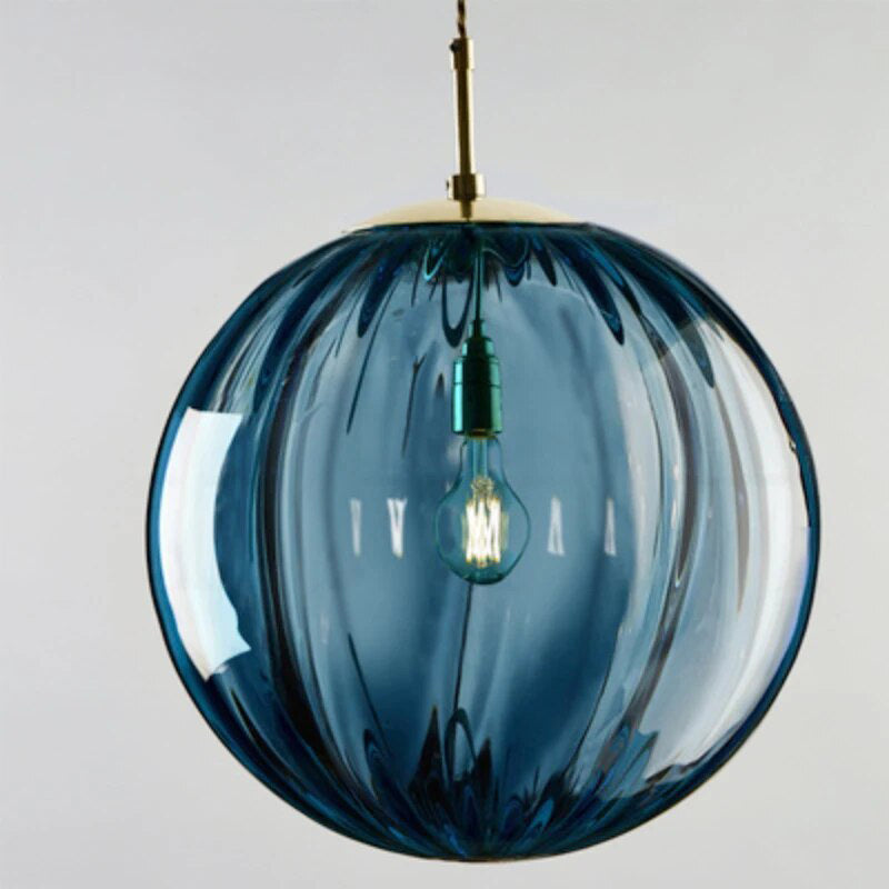 modern globe pendant light   