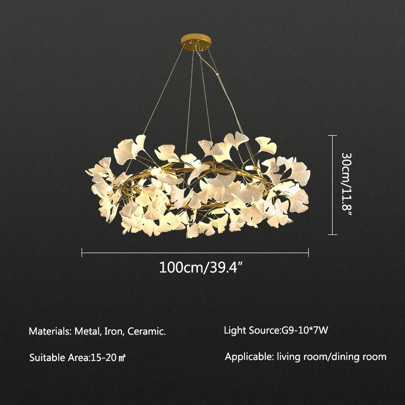 Antizer Ginkgo Chandelier-C Hanging Light Fixtures