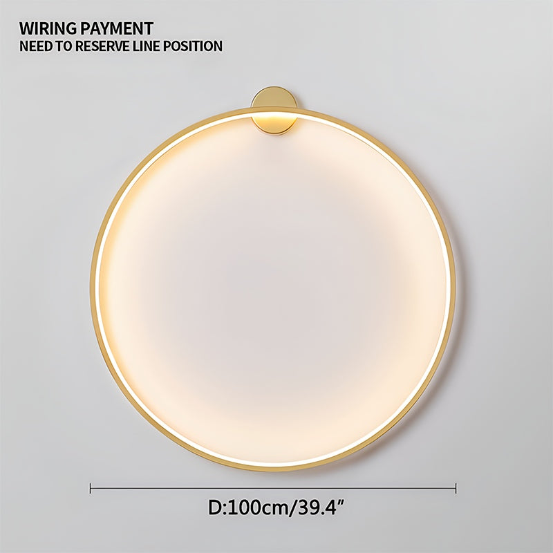 Antizer Round Ring LED Wall Lamp for Living Room