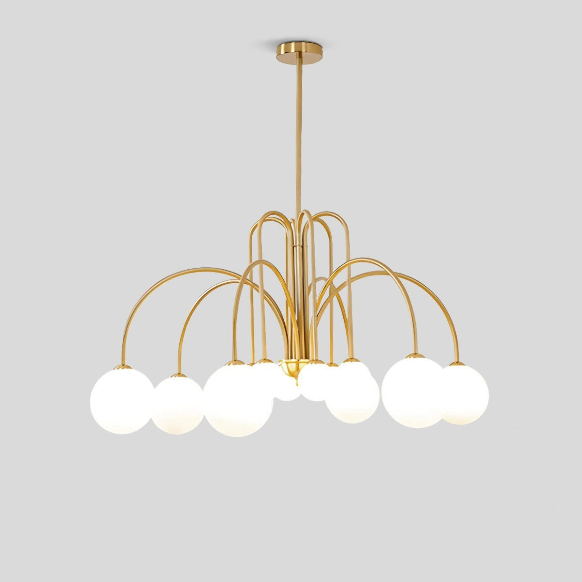modern glass chandelier