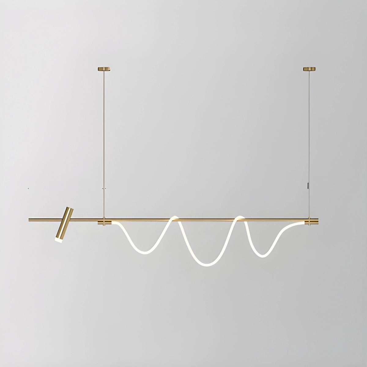 Antizer Modern Spotlight Long Pendant Light Gold