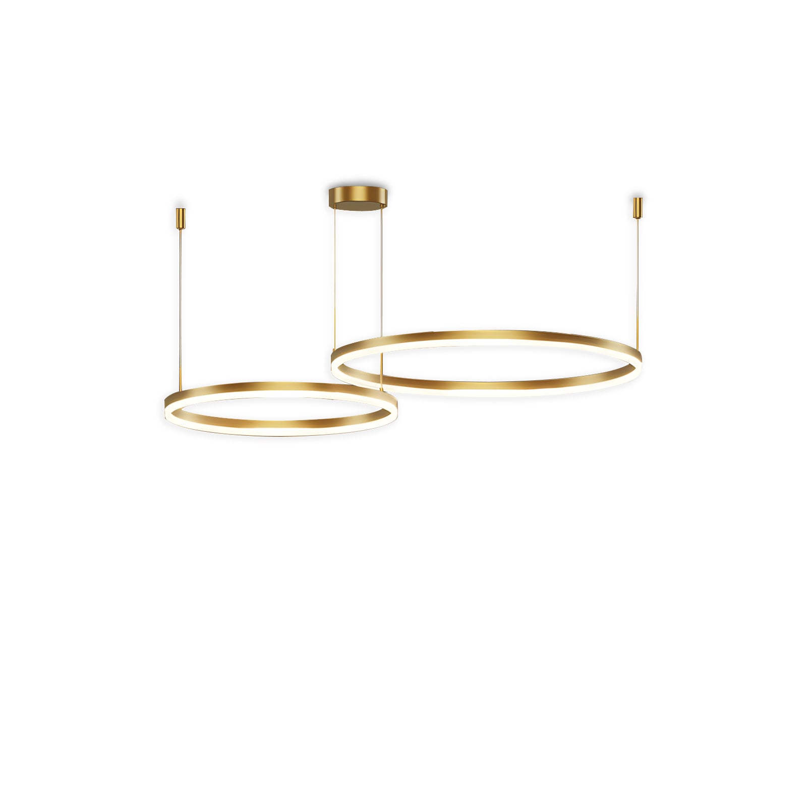 led ring chandelier