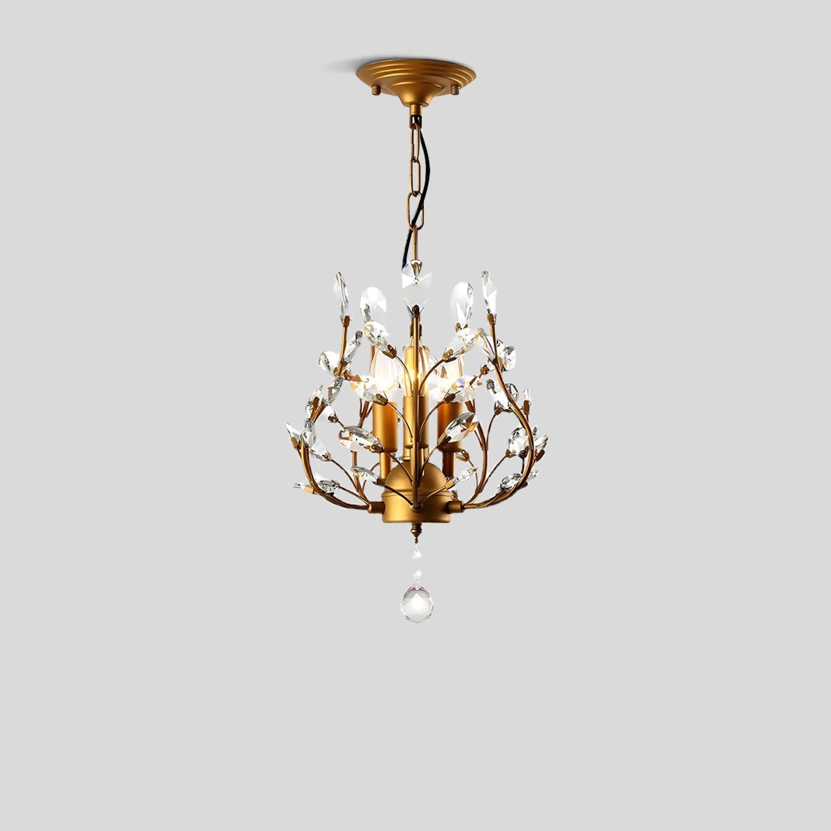 Antizer Branch Crystal Chandelier for Living Room Gold 33cm / 12.99"