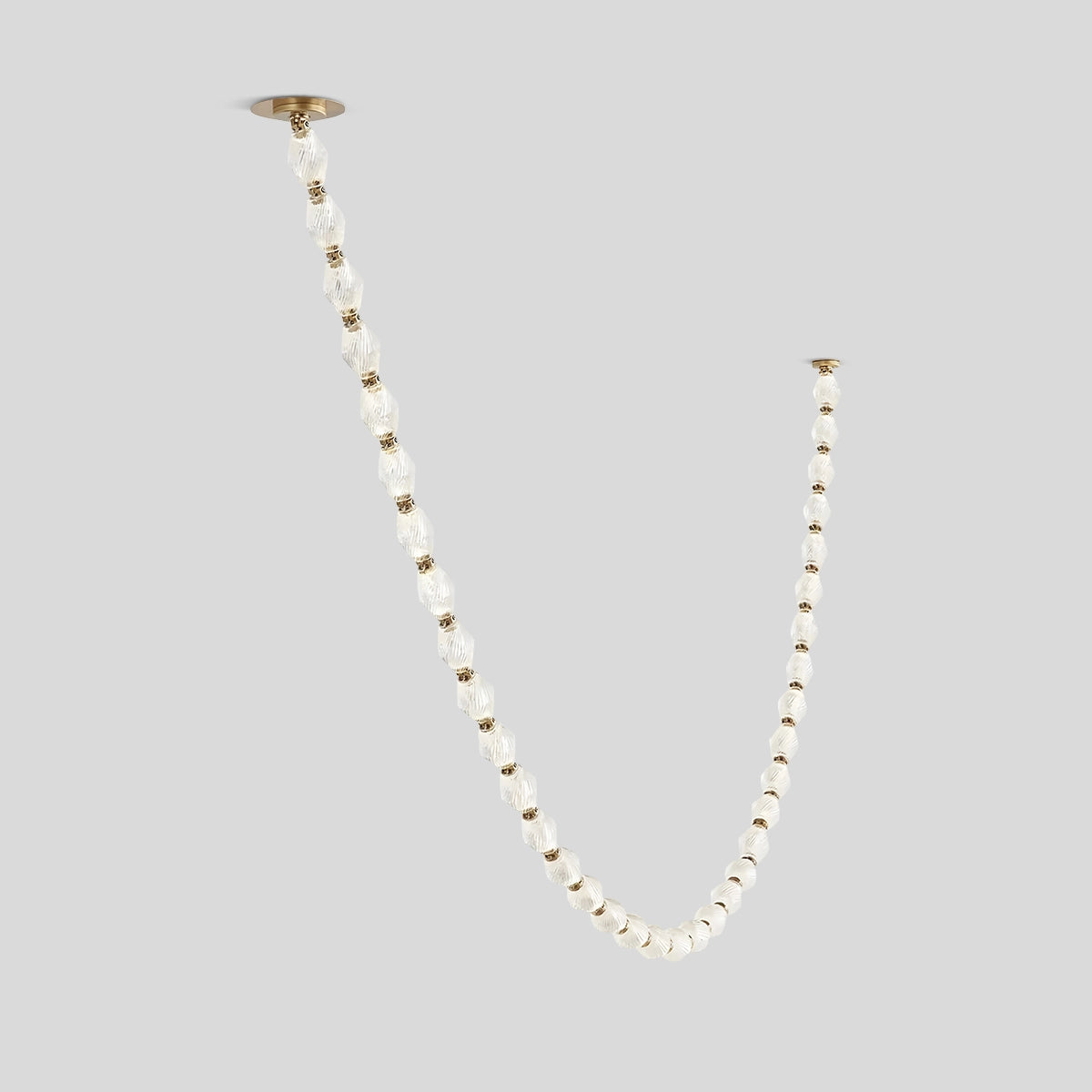 Antizer Zypheria Art Deco Czech Glass Beaded Chandelier Gold 36 Balls