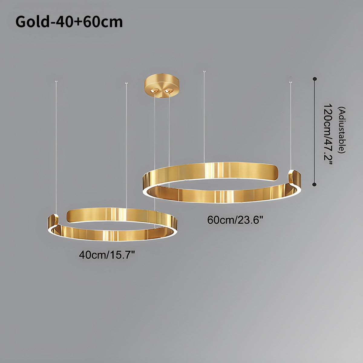 Antizer Modern Ring LED Chandelier for Living Room